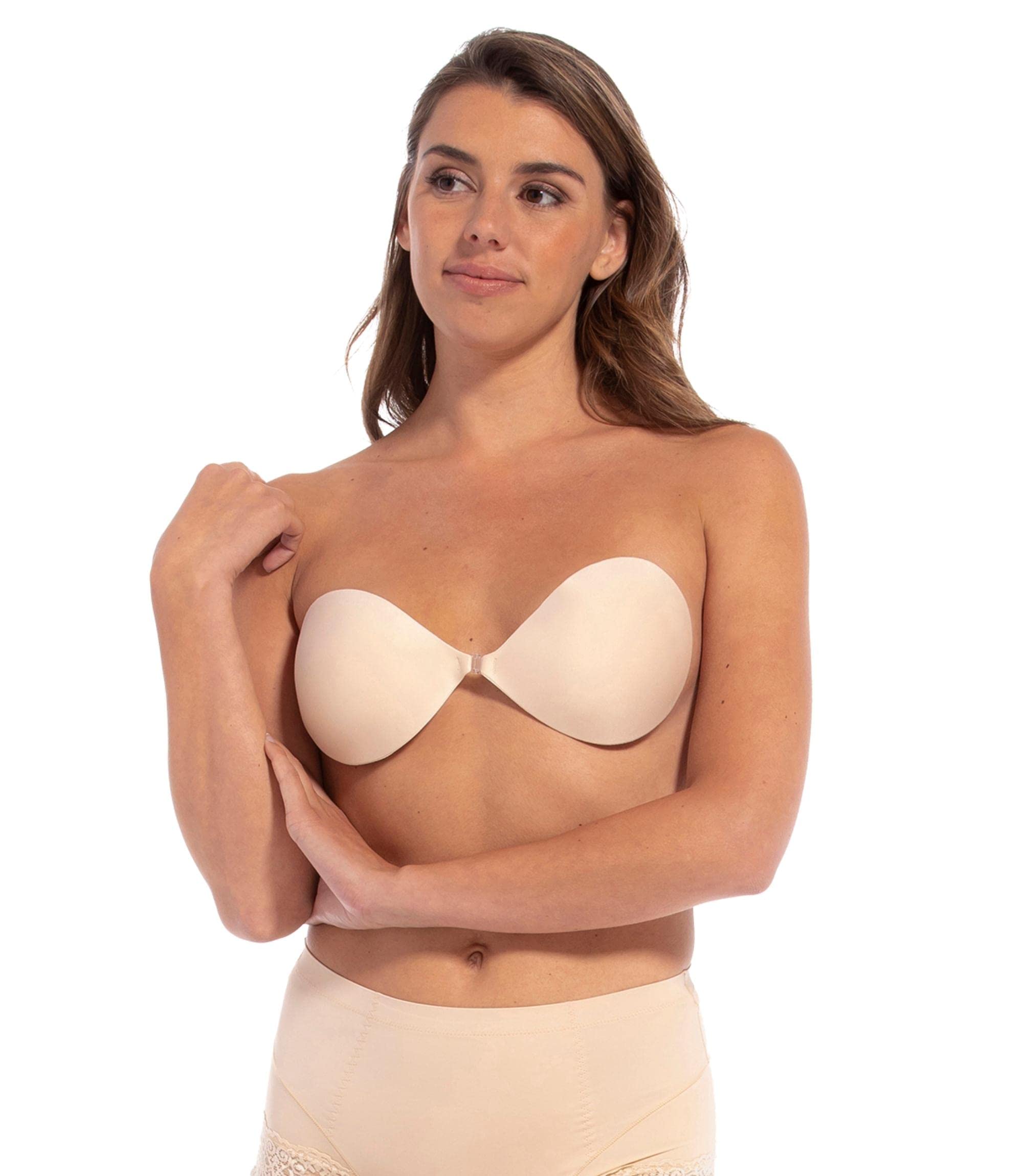 MAGIC BODYFASHION Backless Beauty Klebe-BH – Latte, Größe 70A EU