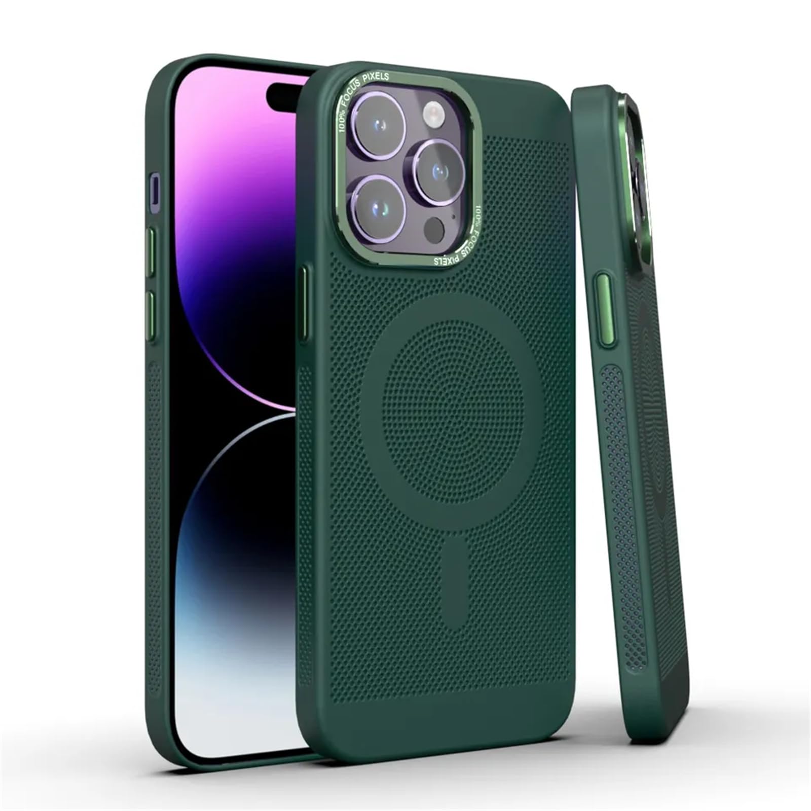 Amazon.co.jp: 放熱 通気性 Magsafe充電対応 いphone12 ケース