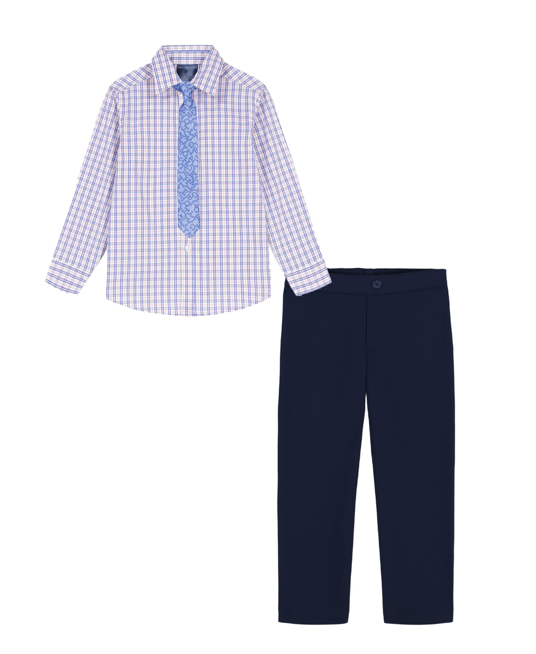 Tommy Hilfiger Boys' 3-Piece Formal Set, Includes Shirt, Dress Pants, Tie