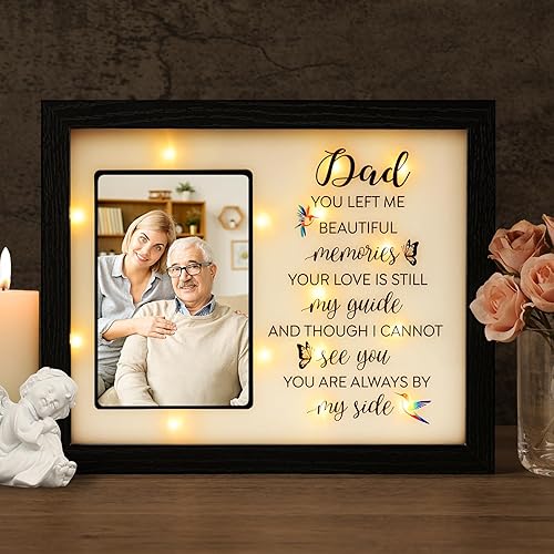 Miniatura 7 de Caja de sombra LED para regalos conmemorativos, regalo de condolencias por pérdida de madre, madre, padre, papá, ideas de regalos de duelo en