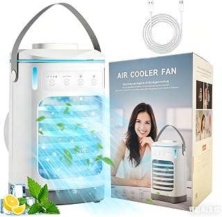 Portable Air Conditioners, Personal Air Conditioner with 3 Speeds & 2/4/6/8H Timer