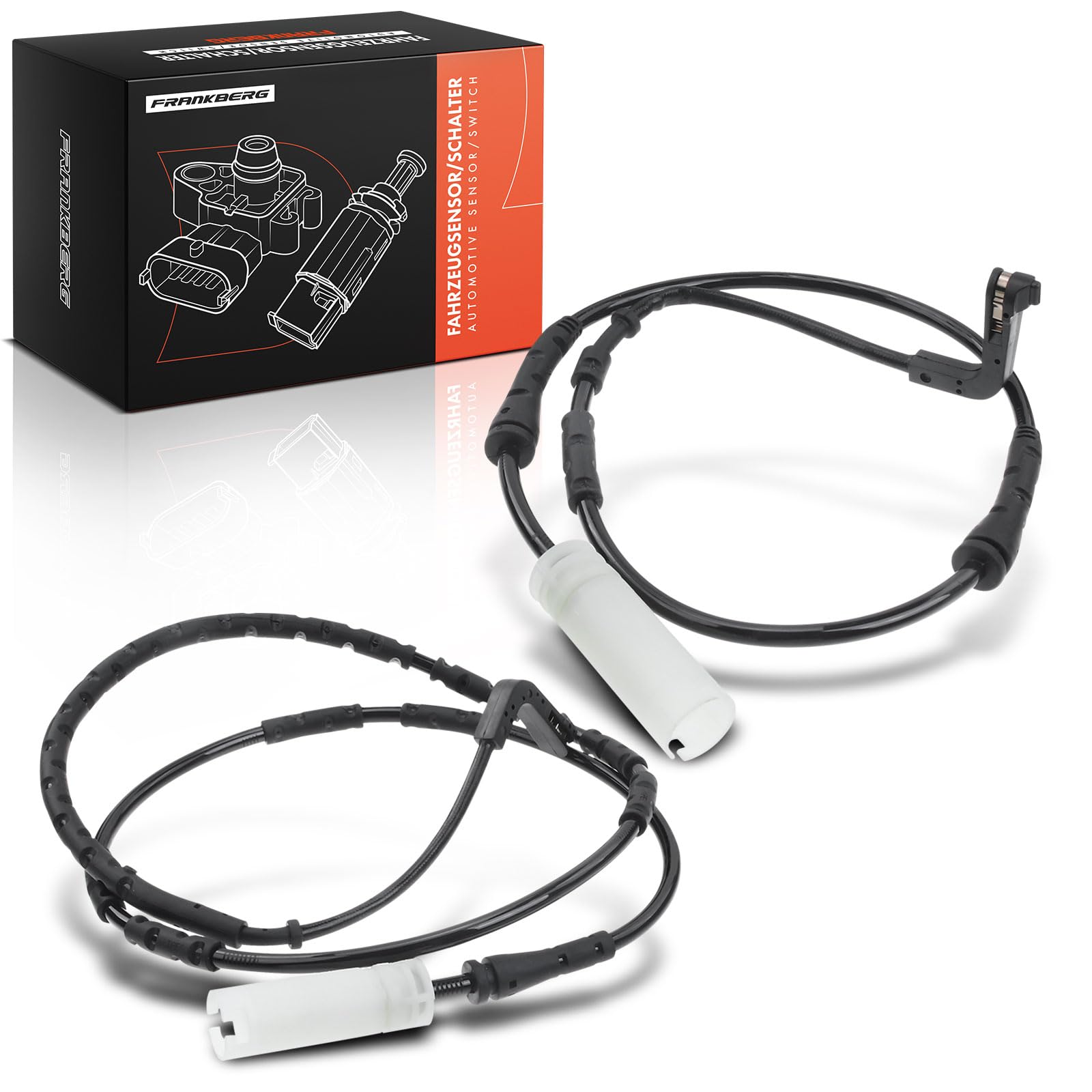 Frankberg 2x Indicatore di usura Usura delle pastiglie dei freni Compatibile con Serie 1 E81 Serie 1 E87 Serie 1 Cabriolet E88 Serie 3 Touring E91 Serie 3 E90 Replace# 34356789439