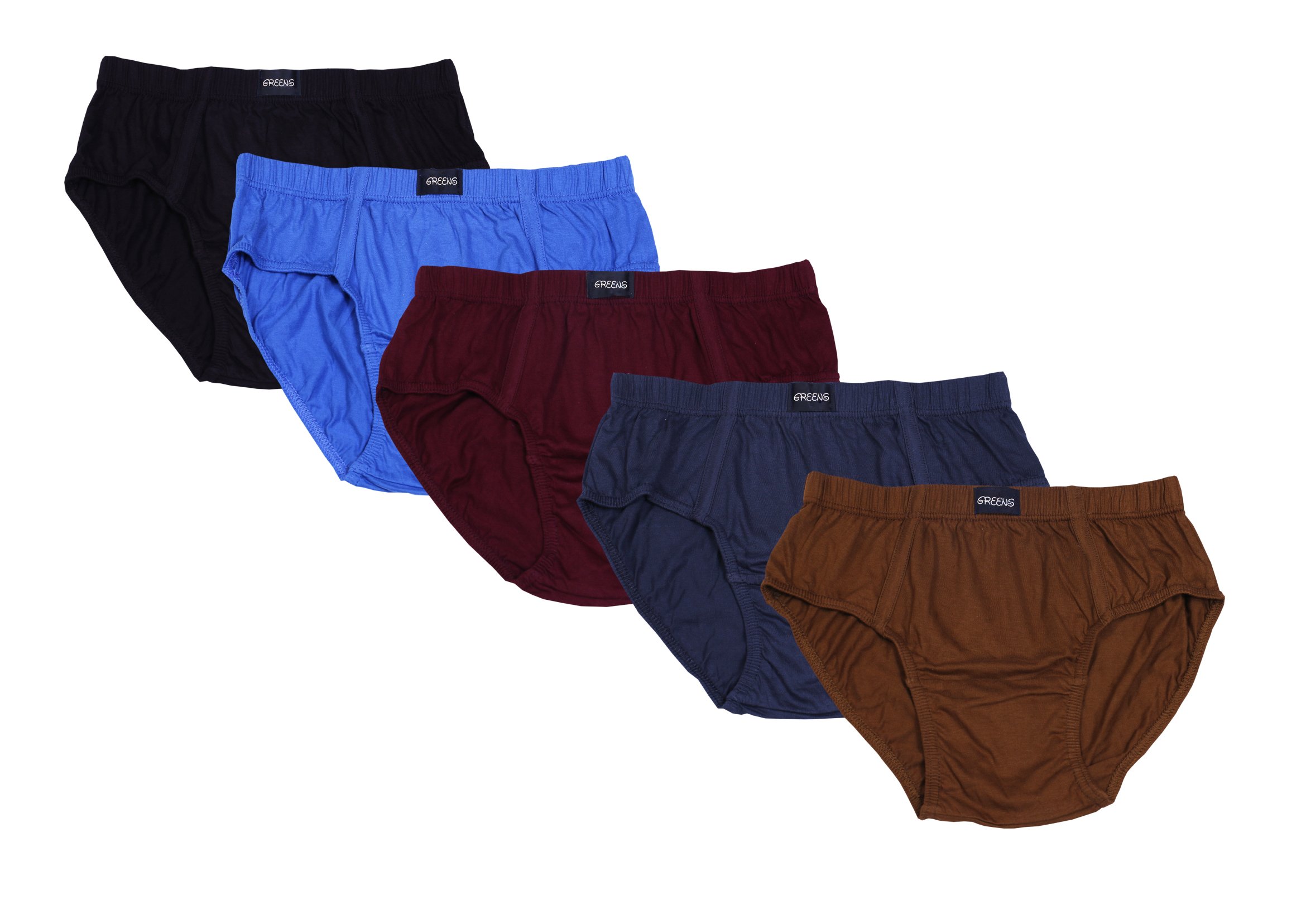 green tee Men Briefs - Pack of 5-picture-43