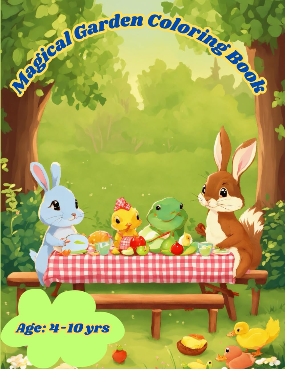 Magical Garden Coloring Book: Coloring Book for Kids Ages 4–10