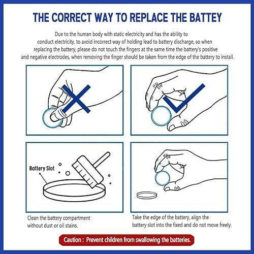 Miniatura 3 de Xislet Paquete de 2 pilas de repuesto para llave remota CR2032 OEM para Altima Jeep, Dodge Chrysler, Subaru, Toyota 2032, llave remota, sin llave,