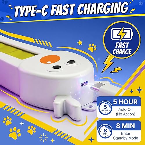 Miniatura 6 de Interactive Cat Toys for Indoor Cats - Automatic Cat Toys with Motorized String Action, Sticking Door/Walls Electric Enrichment Stimulation Kitty