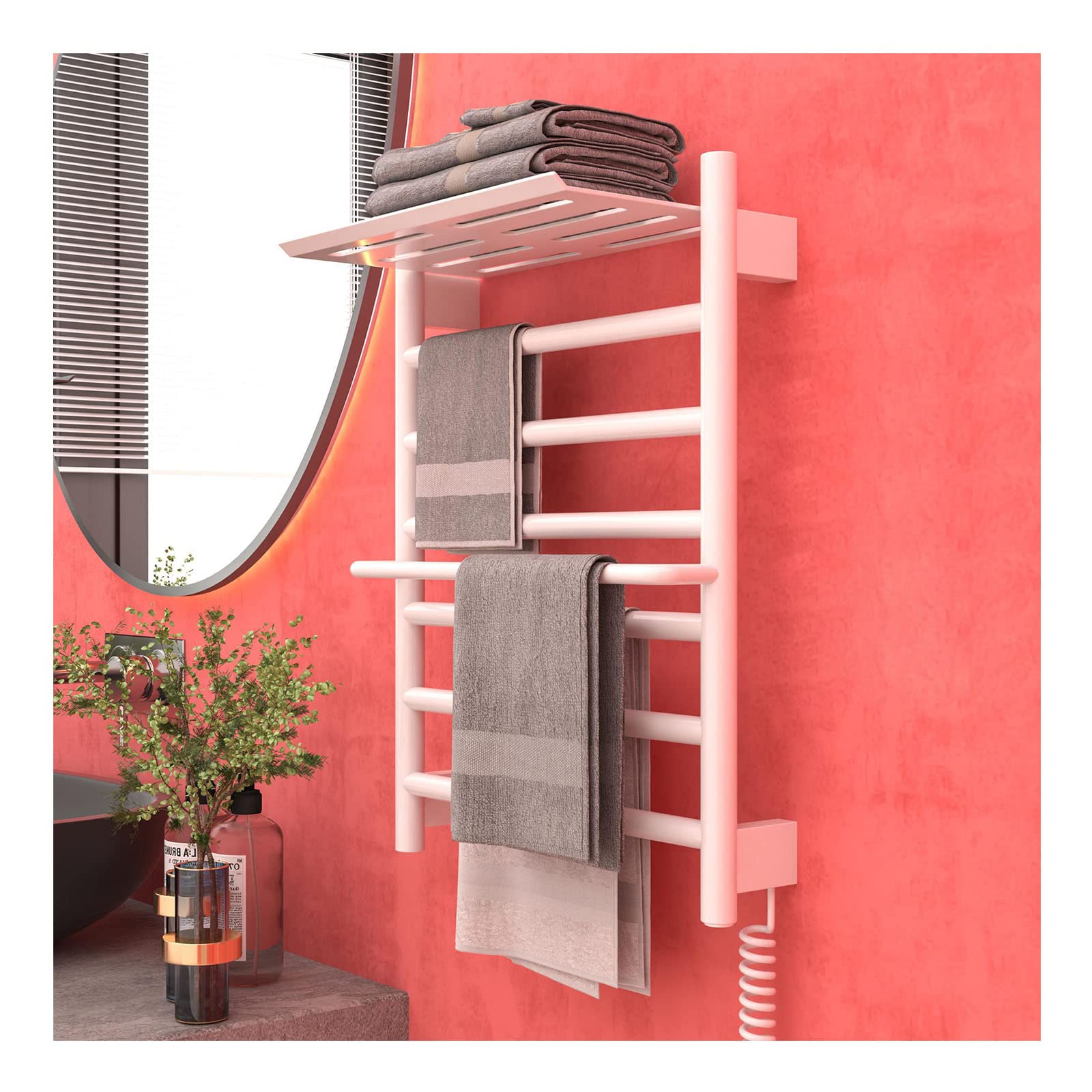 Sèche-serviettes thermostatique 90W avec contrôle de température