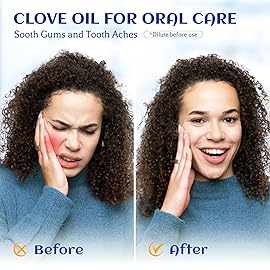 HIQILI 100ML Clove Oil for Teeth and Gums, Tooth Aches, Spray, Aromatherapy, 100% Pure Natural - 3.38 Fl Oz