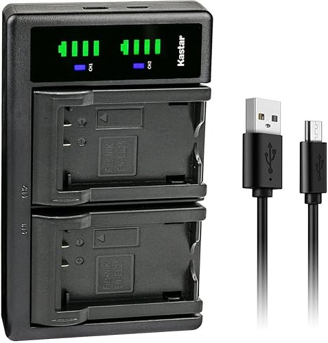 Miniatura 10 de Kastar Paquete de 2 baterías y cargador USB LTD2 de repuesto para cámara Nikon Z 30 sin espejo, cámara Z30 Creator Ready Z Series