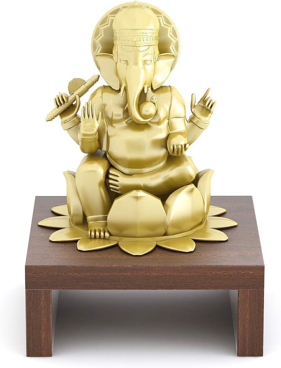Wudville Wooden Pooja Chowki Table for Pooja Item