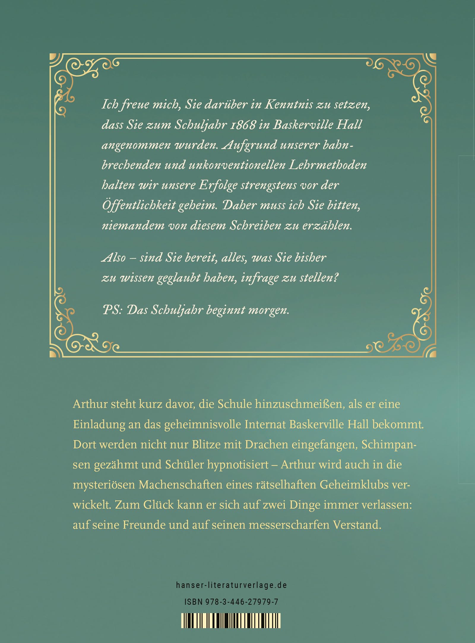 Baskerville Hall - Das geheimnisvolle Internat der besonderen Talente (Baskerville Hall, 1, Band 1)