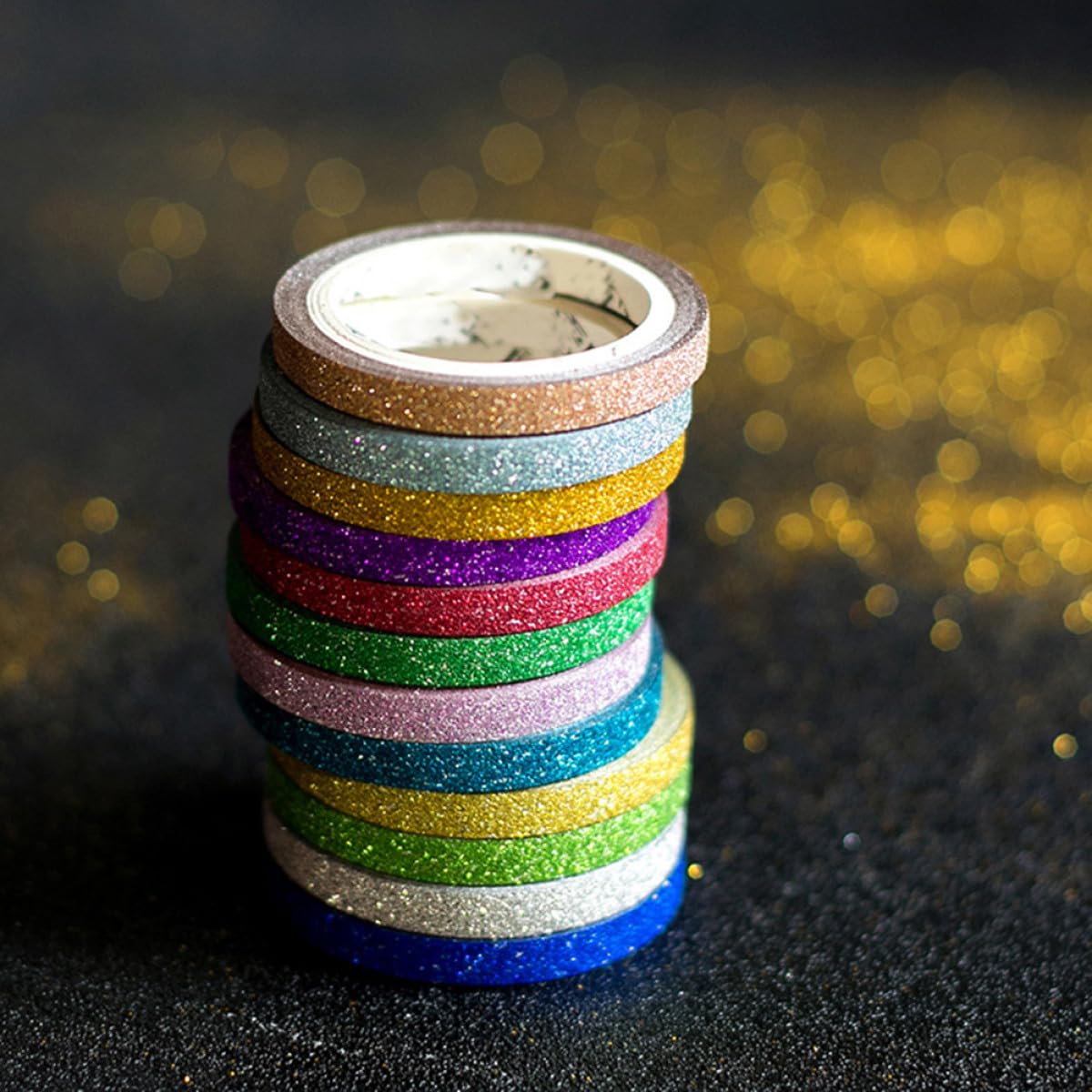 SHINEOFI 36pezzi Glitter Washi Tape Decorativo Nastro Adesivo Per Album Fotografico Scrapbooking e Pianificazione Abbellisci Oggetti e Regali Con Vivaci e Fantasie Uniche