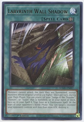 Laberinto Sombra de pared - MAZE-EN007 - Raro - 1ª edición