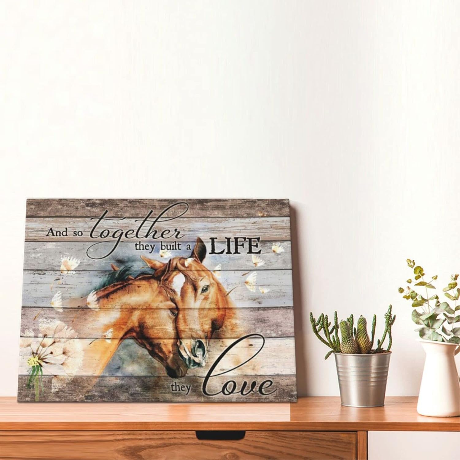 Buy Fimtise Horse Pictures Wall Decor for Girl Bedroom Rustic Horse