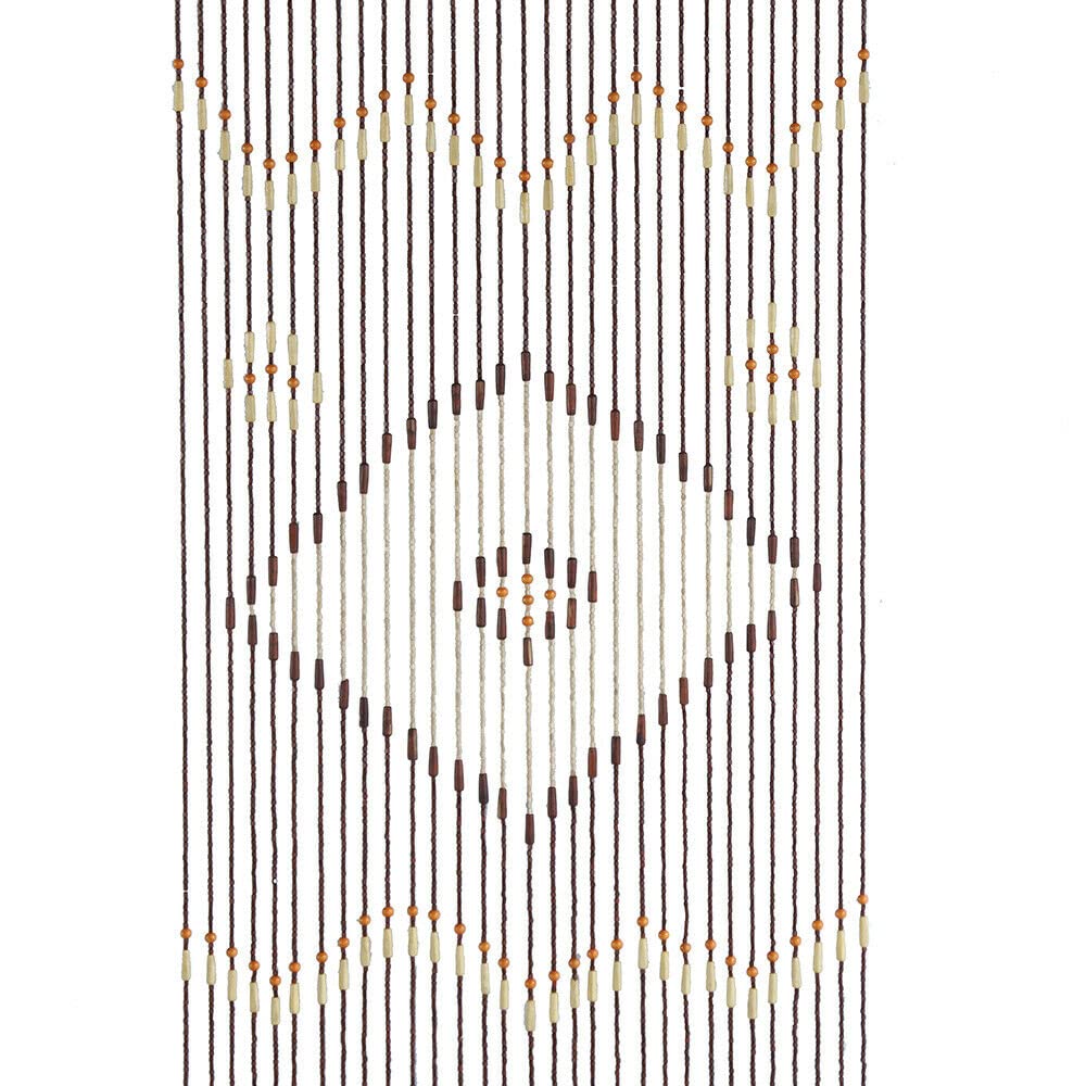 Tenda in bambù per porta, 90 x 208 cm, in legno naturale e perline, a prova di insetti, per divisori
