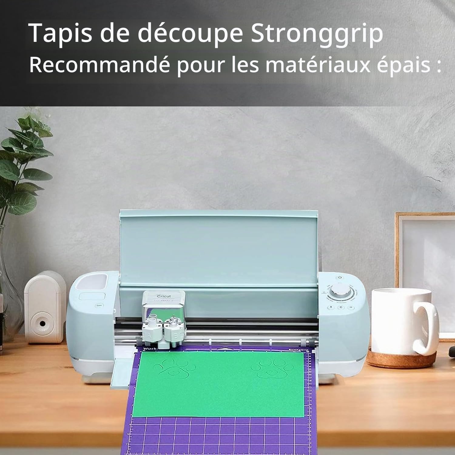 AMJKEJI Tapis de Découpe Cricut, 4 Pièces Tapis Cricuts Maker/Explore Air 2/Air/One 30,5 x 30,5 cm, Plusieurs Adhésifs Matelassage pour Couture, Courtepointe et Projets d’Artisanat Cricut Accessories