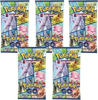 Pokemon TCG: Sword & Shield Pokemon GO 5 Booster Packs, English, Card Game Gift for 6+ Boys and Girls
