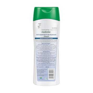 Medimix Enriched Ayurvedic Anti-Dandruff & Scalp Treatment Shampoo for Healthy and Dandruff-Free Hair (400 ml / 13.53 fl oz)