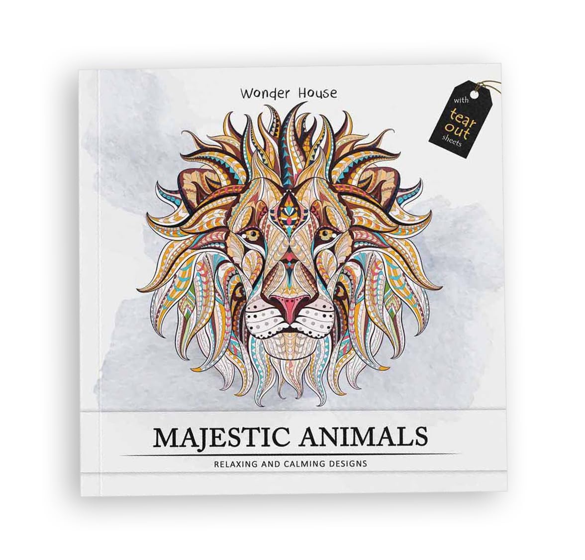 Majestic Animals: Colouring books for Adults with tear out sheets Paperback – Big Book, 1 January 2018