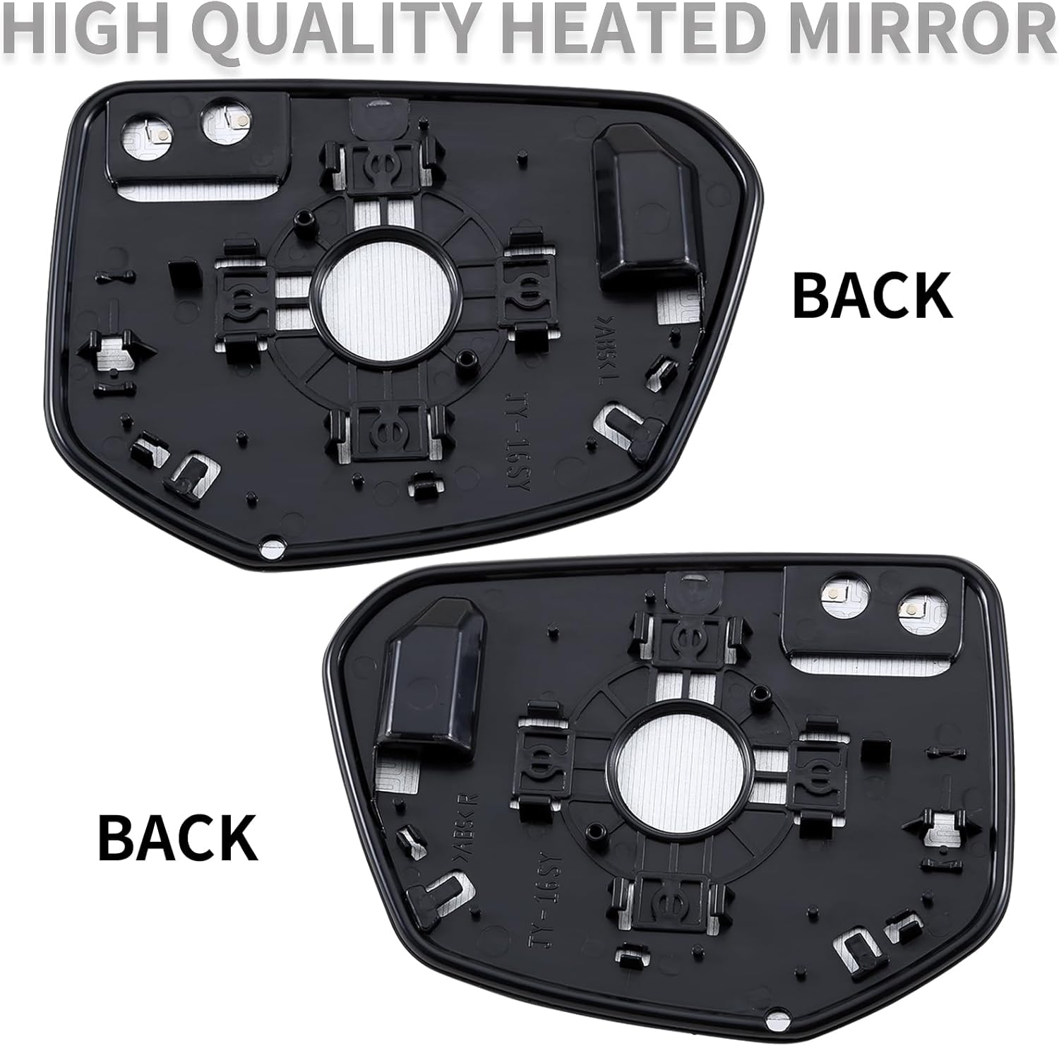 Driver Side and Passenger Side Mirror Replacement for Honda Civic 2016 2017 2018 2019 2020 2021 - Mirror Glass, Rear View Mirrors Glass with Power Heated