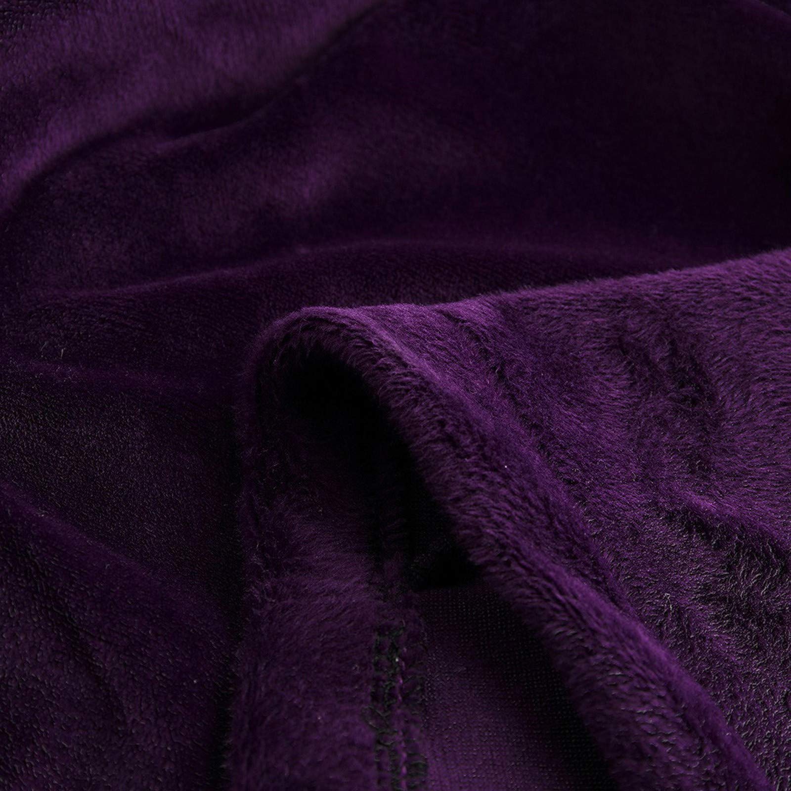 Albornoz para mujer, de rizo con capucha, de algodón, para sauna, albornoz mullido, de forro polar, suave, ropa de dormir acogedora para casa de spa y hotel