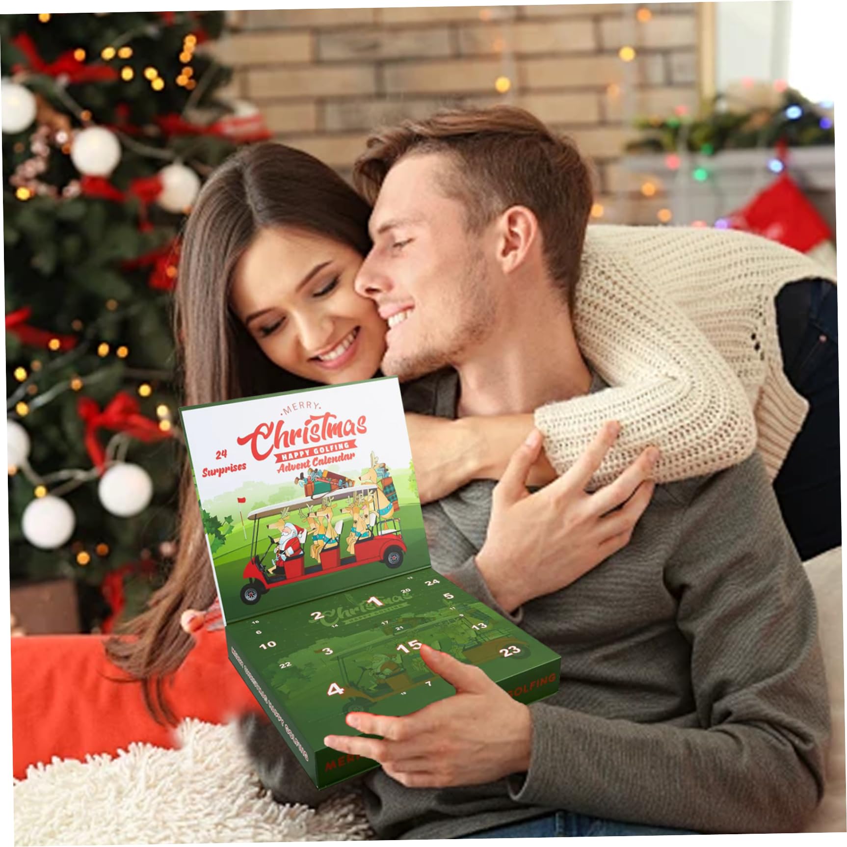 Calendario de Adviento de Golf 2025 24 días de Accesorios y Herramientas de Golf para Hombres, Calendario de Cuenta Regresiva de Navidad para Regalos de golfistas, papá, Esposo y Novio