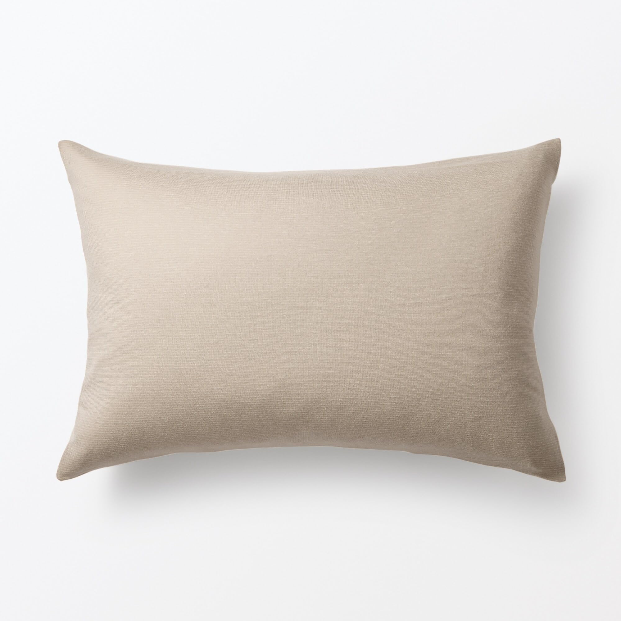 Amazon｜無印良品 あったか綿まくらカバー ブラウン×グレーベージュ 50