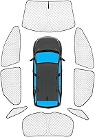 Vista 95 de KMF - Parasol de repuesto para parabrisas, cubierta para ventana lateral y trasera, cubierta protectora para visor, para campamento, bebé, bloqueo