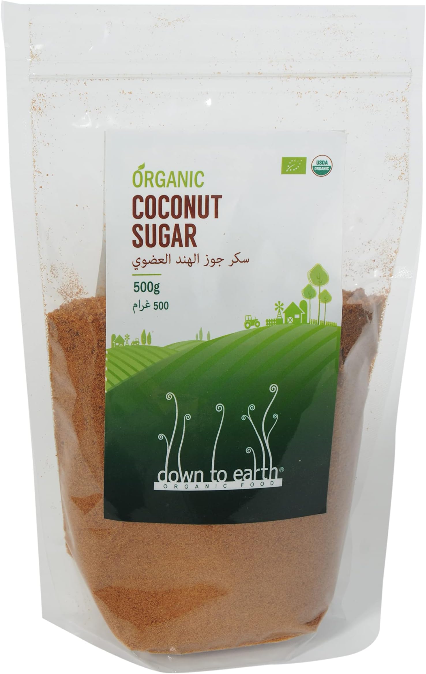 Down To Earth Organic Coconut Sugar, 500 gm