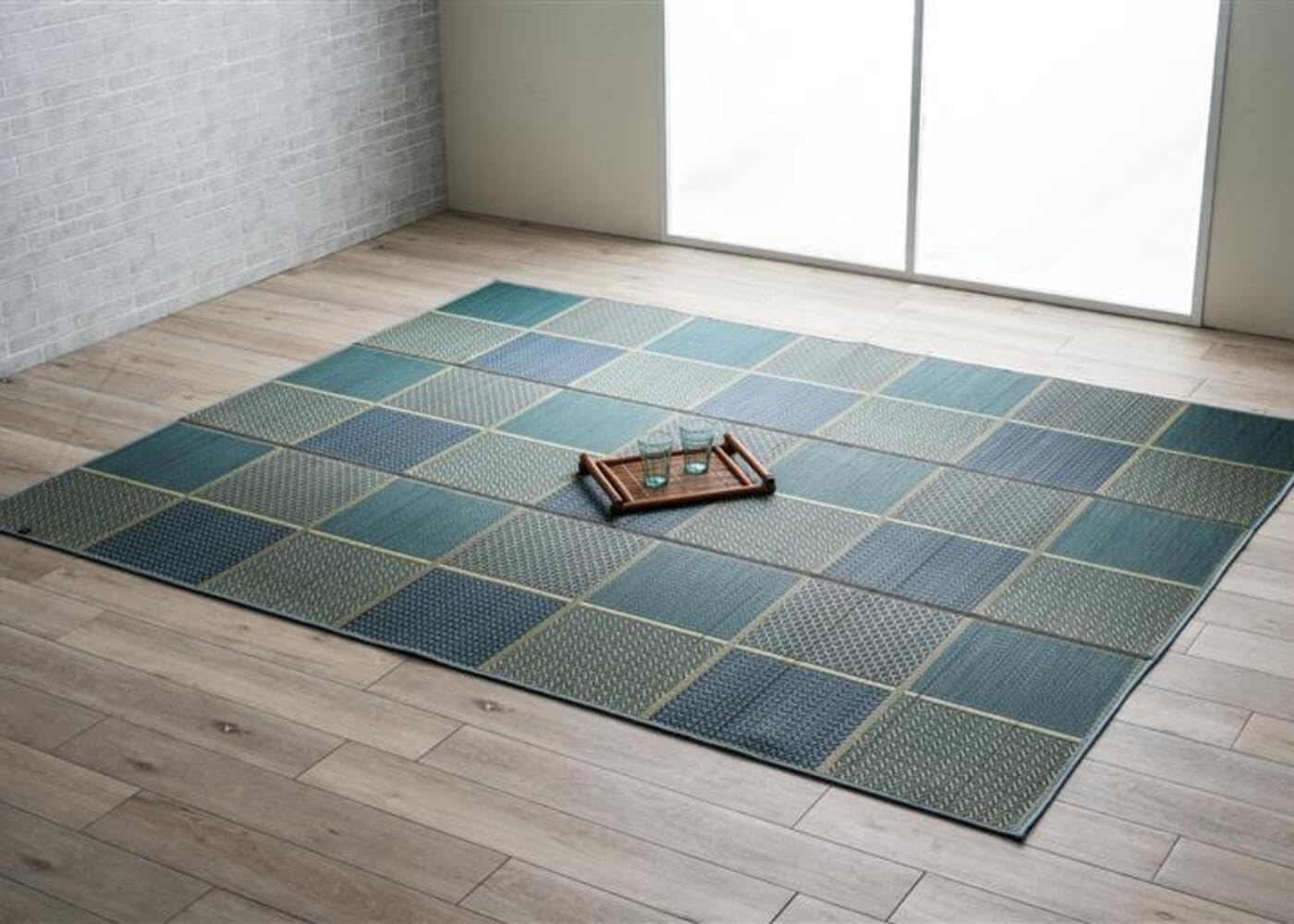 Amazon｜イケヒコ い草ラグ 日本製 ラグマット DXセルテ 約140×140cm
