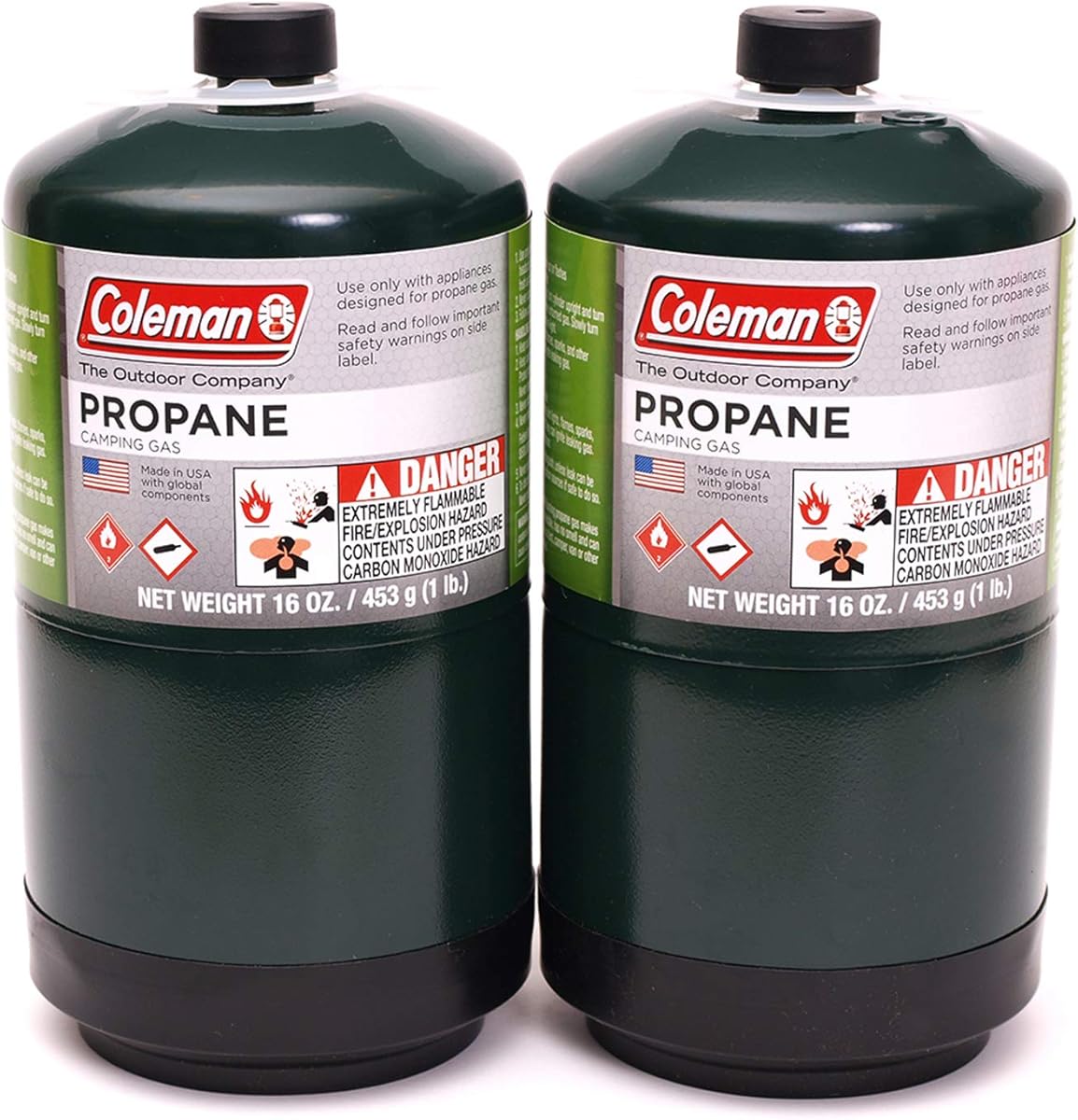 Coleman 2 Pack Propane Fuel Tank - 16 oz