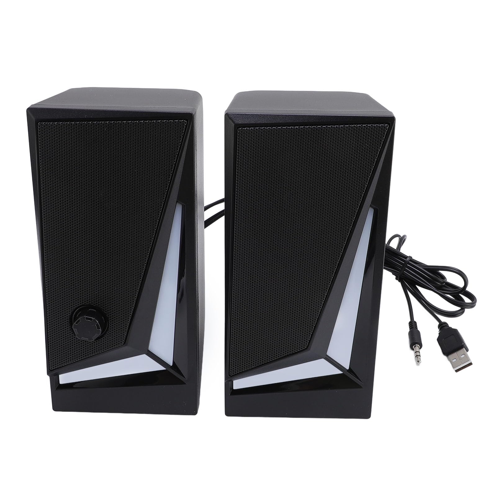 Generic Głośnik Komputerowy do Gier USB światło RGB Dźwięk Radia Moc Szczytowa 10 W Port 3,5 Mm do Komputera ABS 2-calowa Jednostka Pełnozakresowa