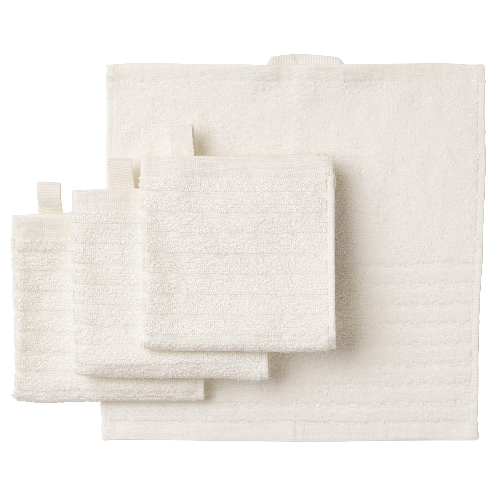 Gant de toilette blanc VÅGSJÖN ProTuning 30x30 cm doux pour le visage
