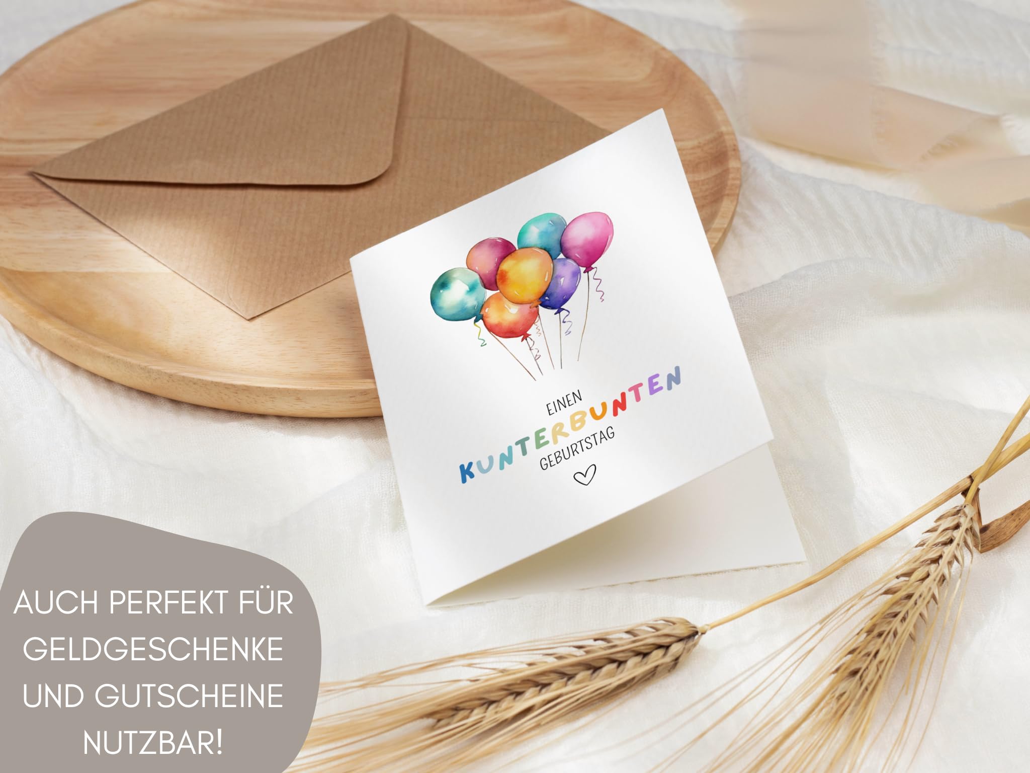Geburtstagskarte Für Nichte – Igel Mit Luftballons, Goldgeprägt, 22x15,4 Cm