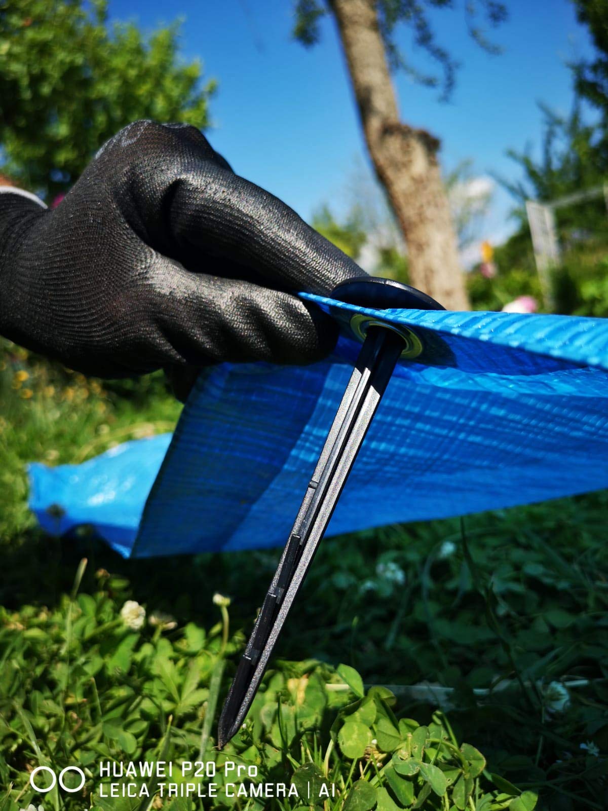 GARDENIX 100 Stück Terrapin Erdanker Bodenanker Erdnägel für Gartenvlies Unkrautvlies Maulwurfnetz Plane