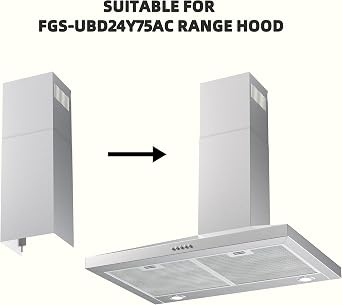 FIREGAS Chimney Extension FGS-TD24S-ZST for FGS-USD24Y75AC/CC