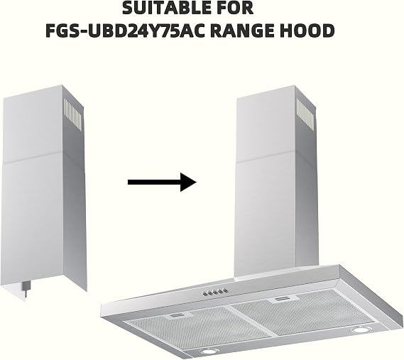 FIREGAS Chimney Extension FGS-TD24S-ZST for FGS-USD24Y75AC/CC