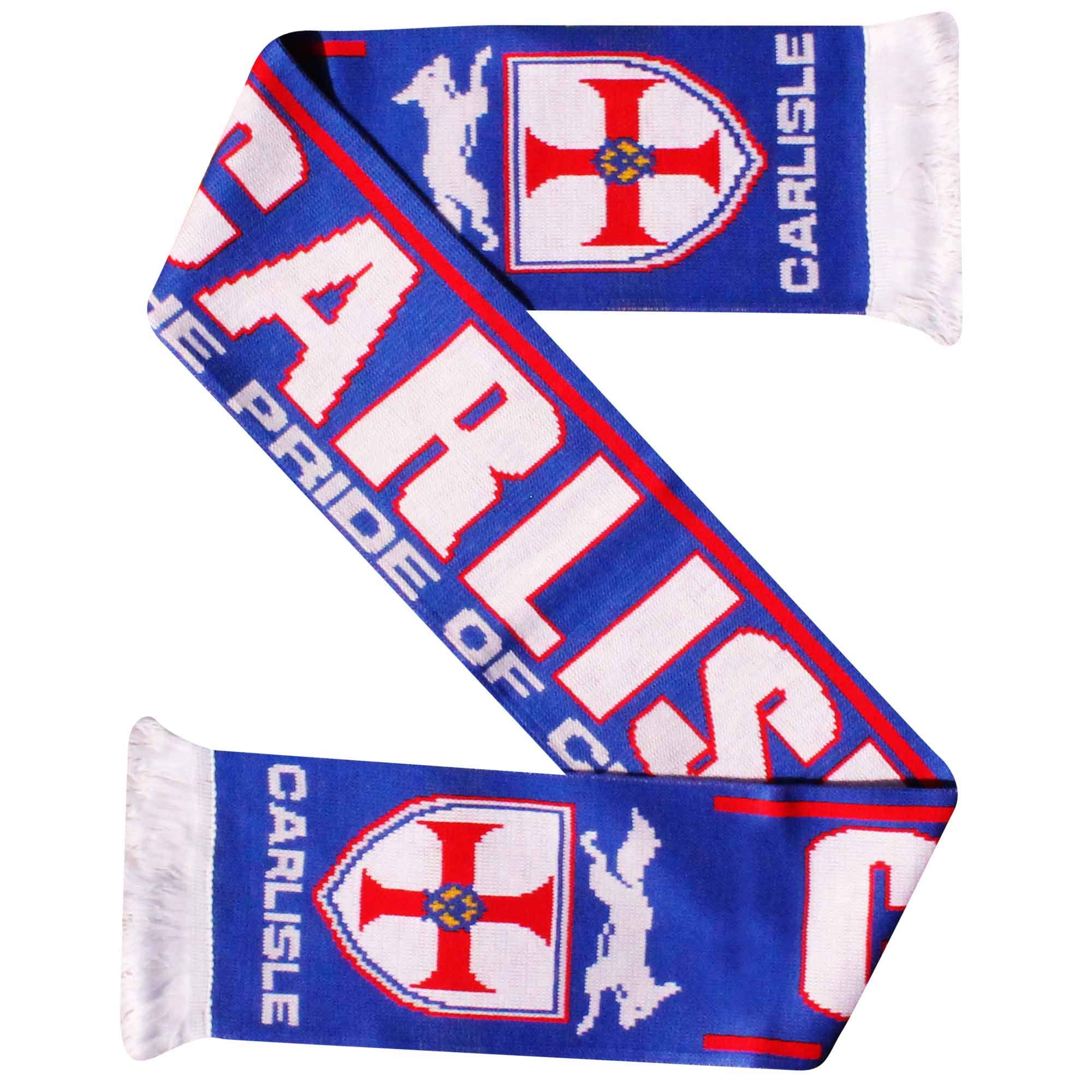 Gifts 4 All Multicolour Carlisle United Football Fans Scarf, Carlisle Utd Match Day Scarf, Carlisle United Souvenir Scarf, Carlisle Football Scarf