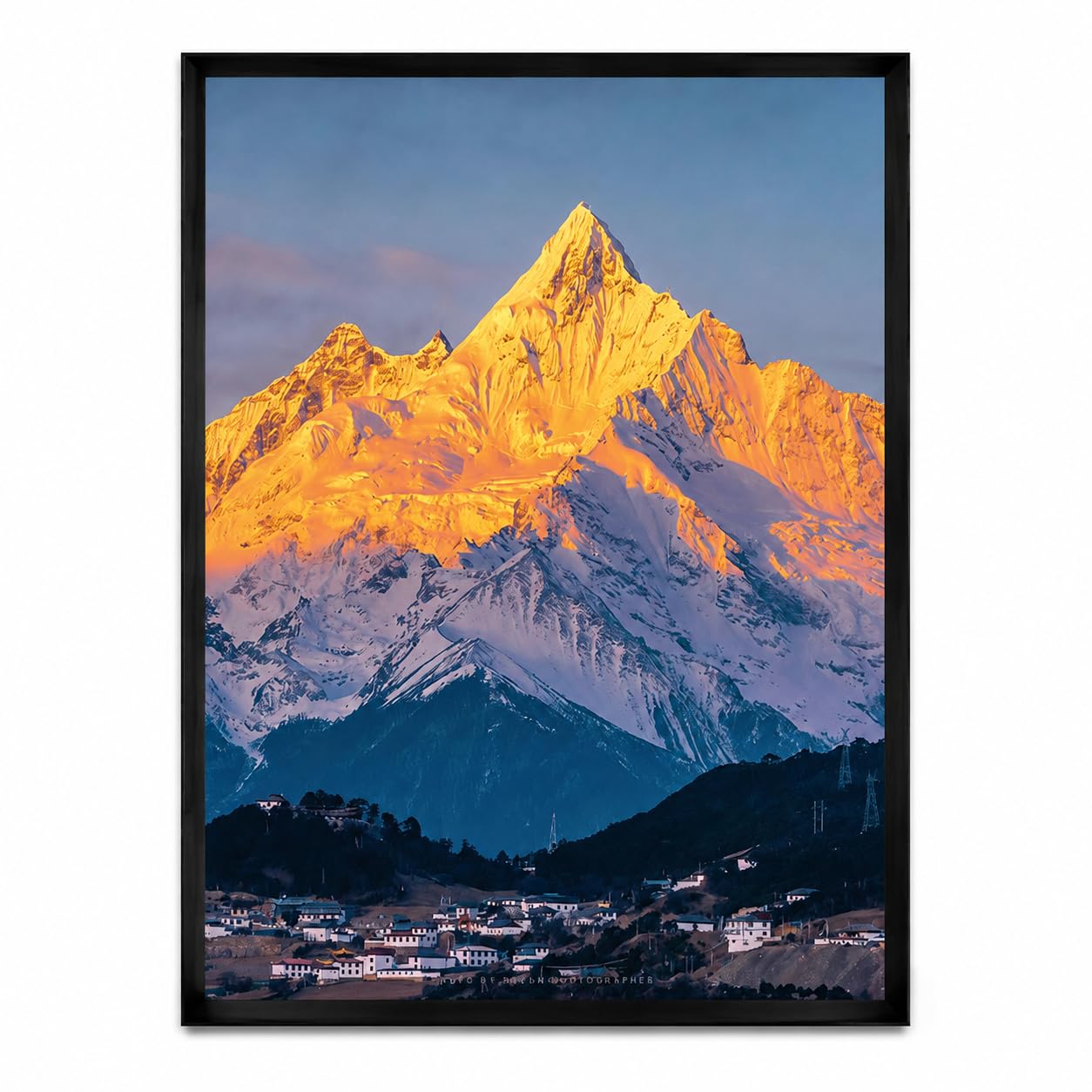 Puzzle en Bois Plat, Décor Naturel, 300 pièces + Cadre Noir