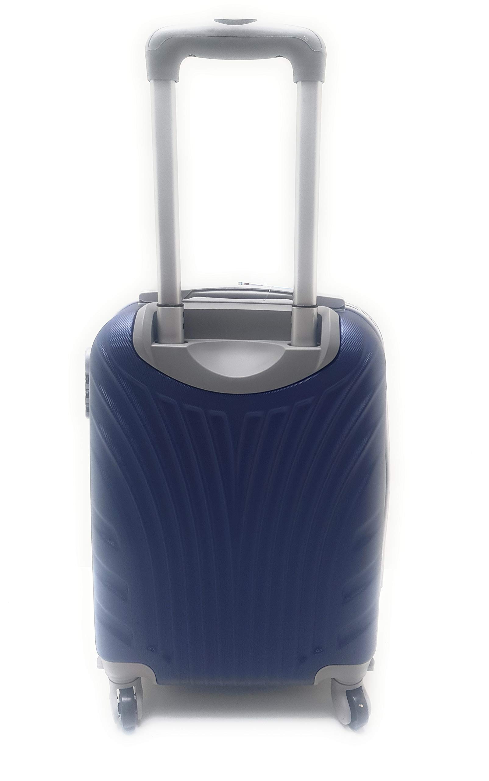 TROLLEY LUMI-ORMI IDONEO RYANAIR ABS RIGIDO 4 RUOTE Cm.52x37x19 Bagaglio a mano da cabina (BLU)