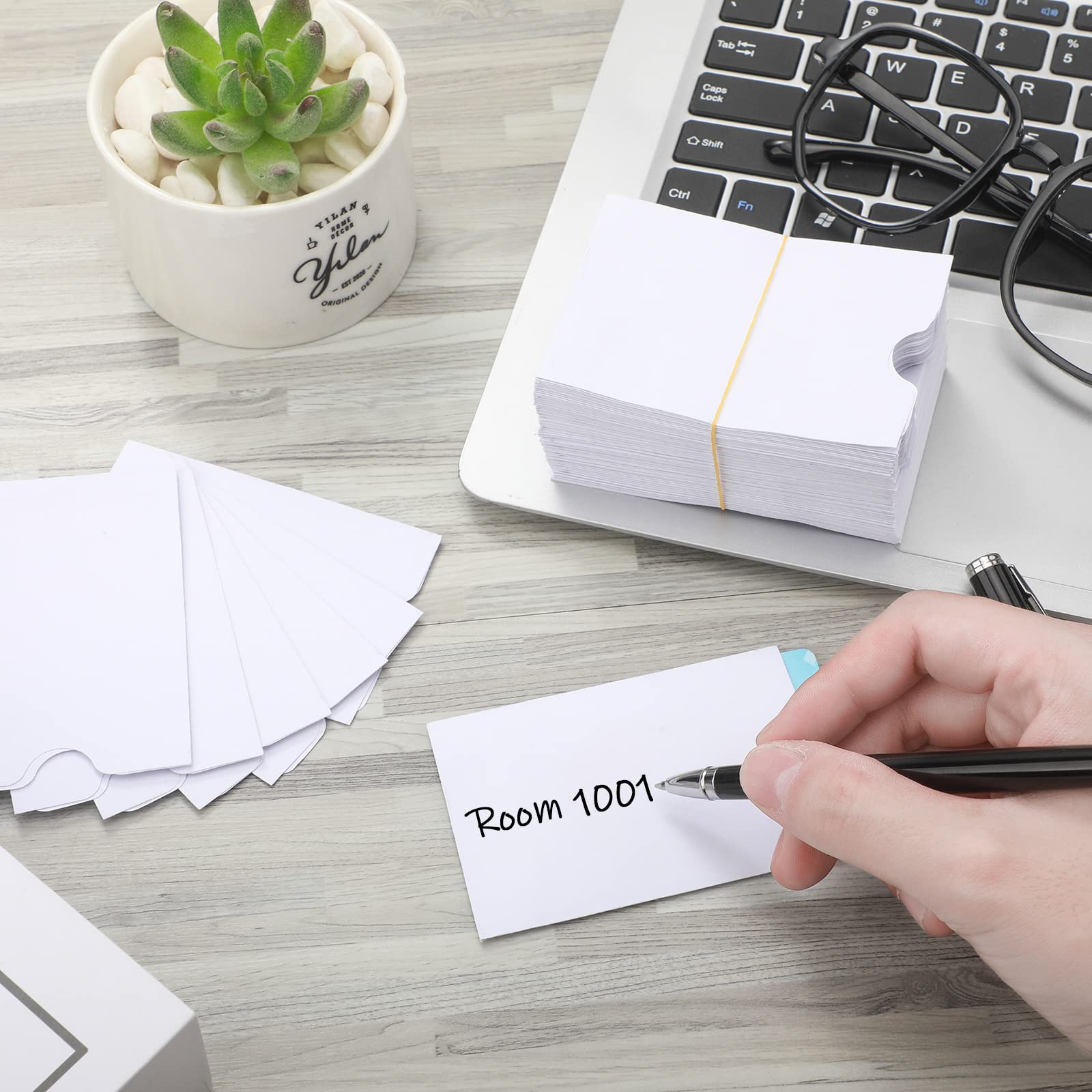 Thenshop 2000 Stück Kreditkartenhüllen Braun - Vielseitige Blanko-Umschläge Für Hotelkarten & Geschenkkarten