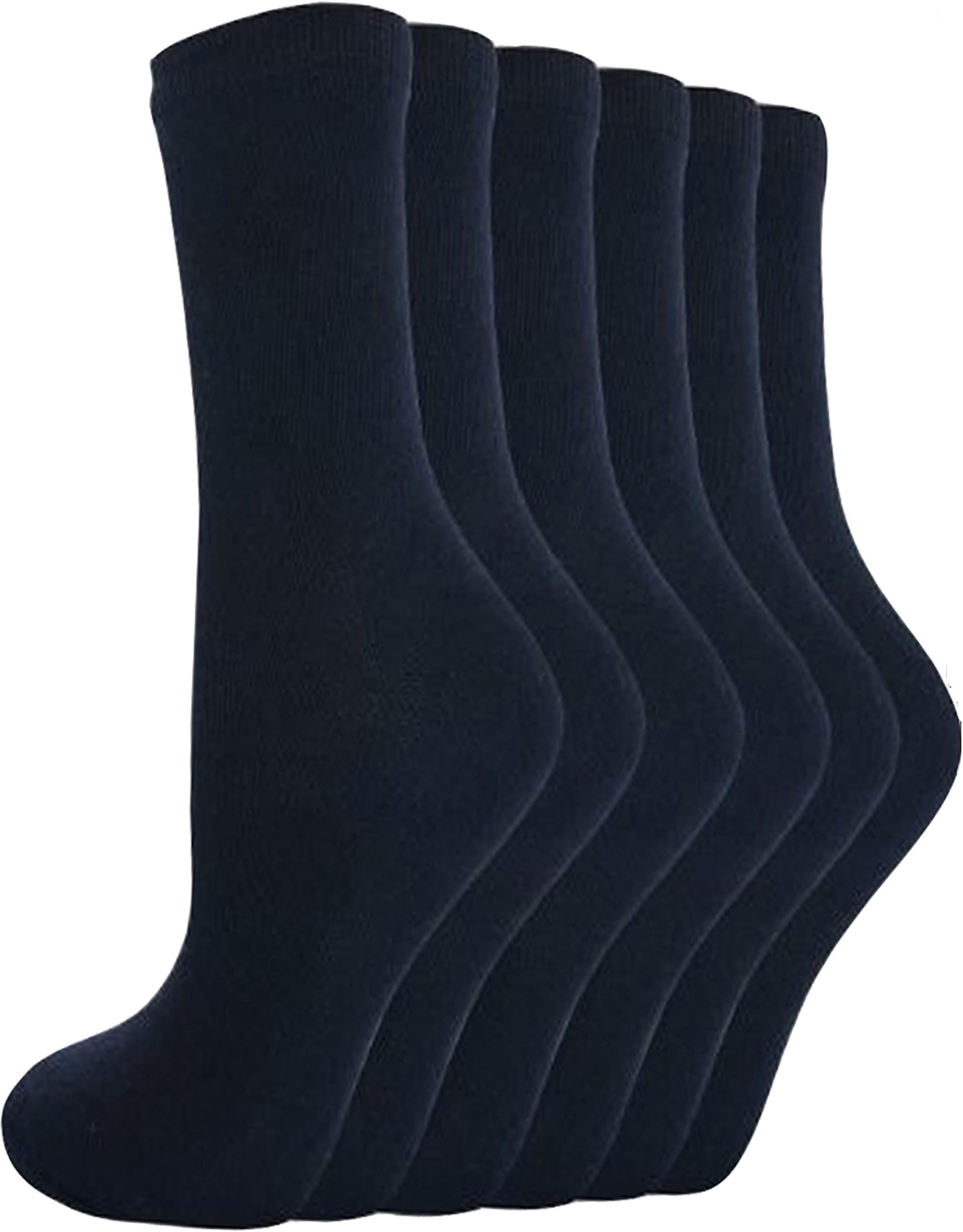 12 Pairs Boys Girls Short Ankle Cotton Rich Plain School Socks R1