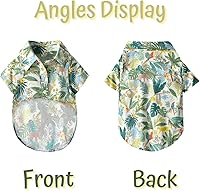 Vista 23 de Camisa hawaiana para perro, ropa de verano para mascotas, disfraz genial para perros grandes, camiseta de playa para perros medianos y grandes Rojo
