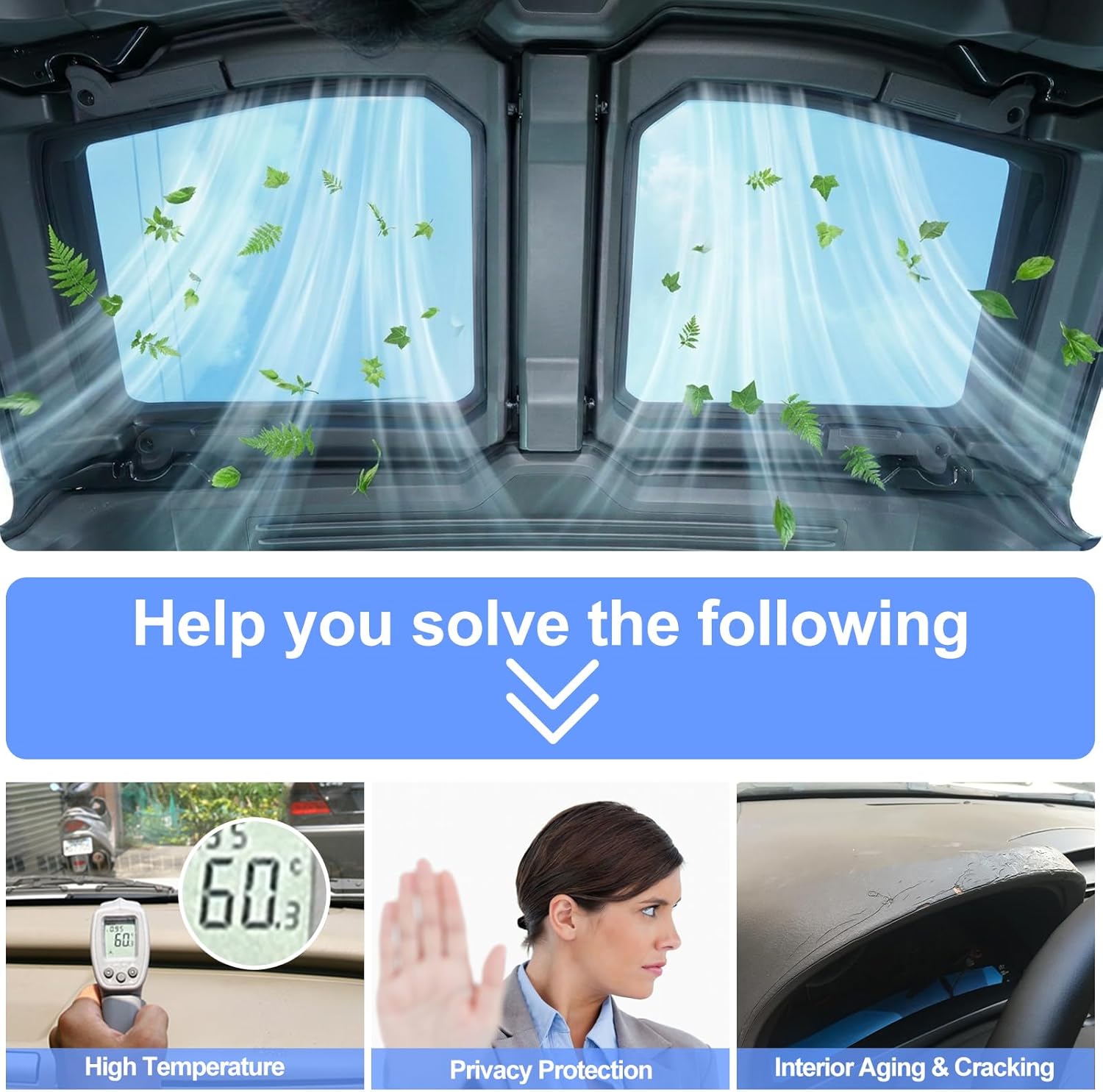 Sunroof Sunshade Breathable Mesh for Hummer EV 2024-2026 Accessories Roof Screen Mosquito Net UV Blocker Sun Protector Glare HeatShield Moonroof Mesh Net Car Roof Cover for Camping2 (Black)