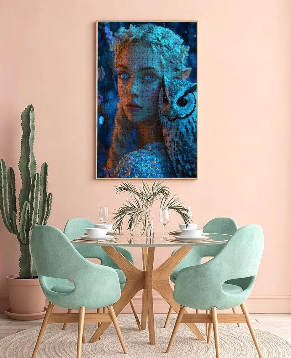 Puzzle 2000 Pezzi Animali Donna 3D Puzzle per Adulti Impegnativo, Educa Puzzles Artistico, Divertente E Stimolante Puzzles Decorativo per La Famiglia, Regalo e Decorazione Pareti BXHZW6-230