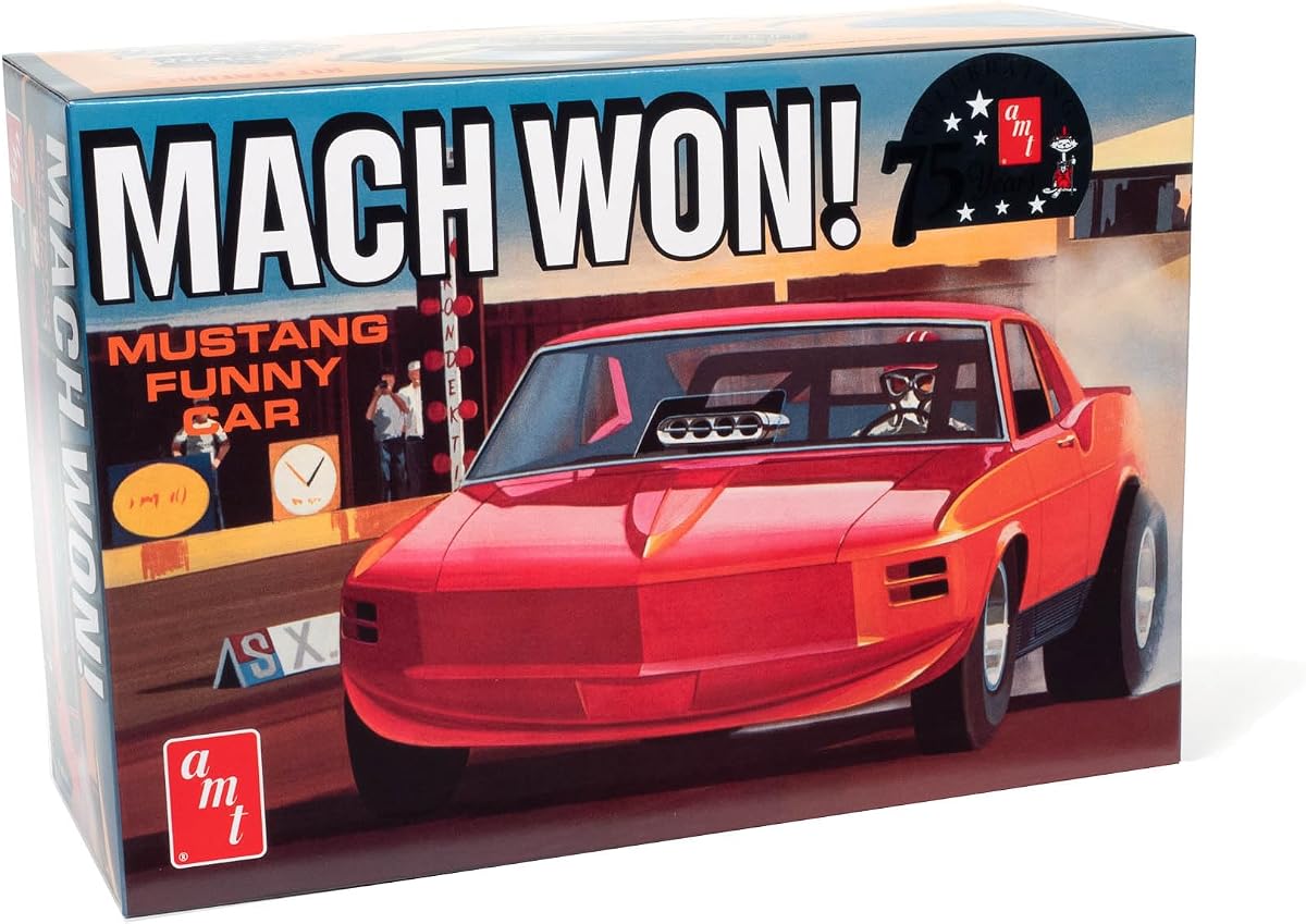 AMT 1970 Ford Mustang Funny Car Mach Won 1:25 Scale Model Kit