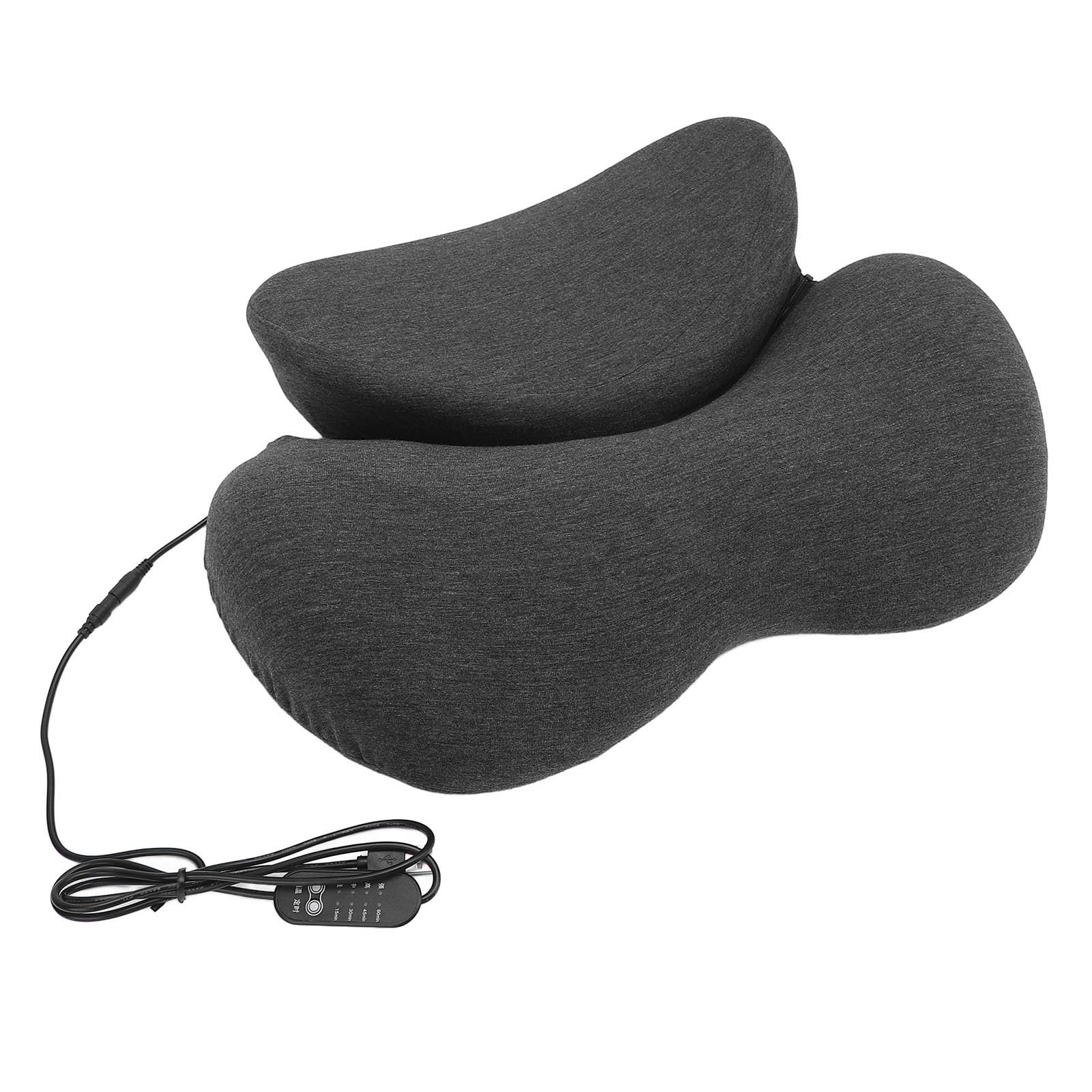 Oreiller cervical chauffant USB adapté aux personnes souffrant de fatigue de la nuque au lit
