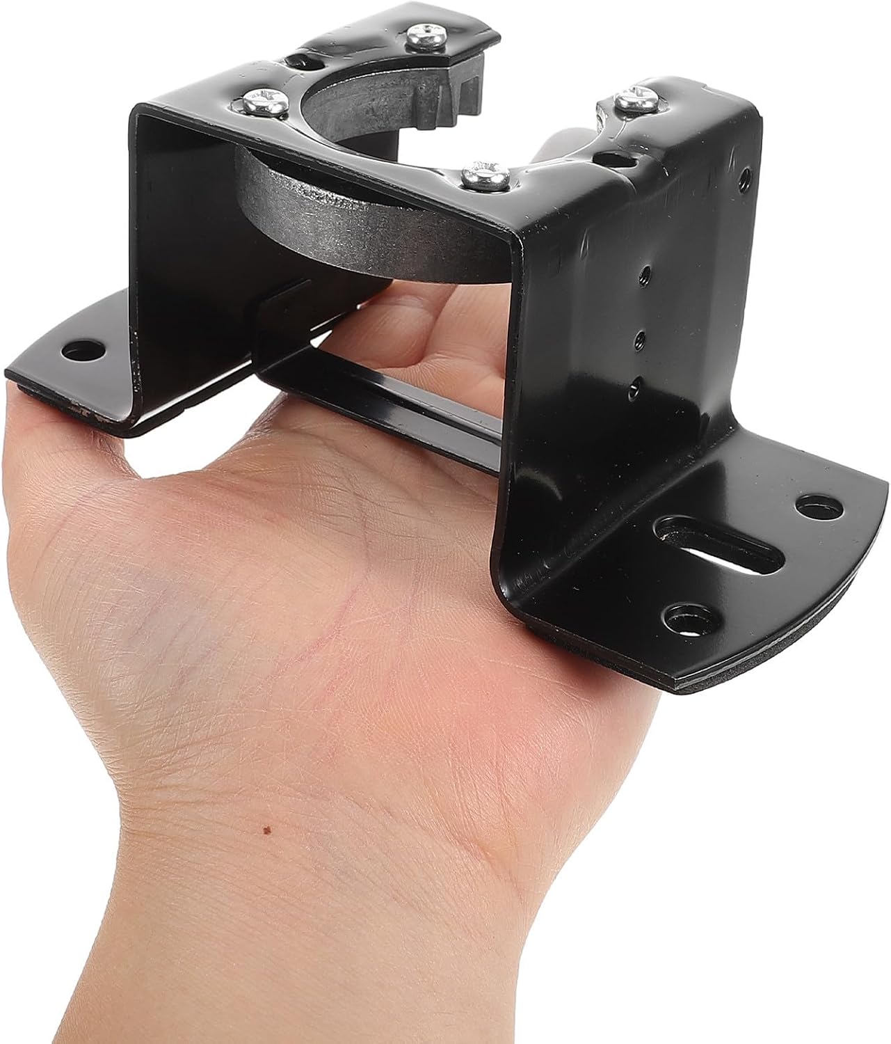 Adjustable Ceiling Fan Hanging Bracket for Sloped Ceilings, Black Iron