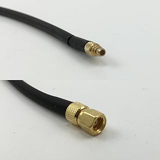6 inch RG188 MMCX MALE to SMC FEMALE Pigtail Jumper RF coaxial cable 50ohm Quick USA Shipping
