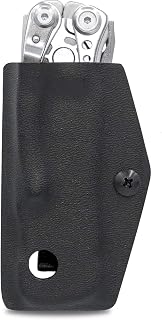 Clip & Carry Kydex Sheath Belt Clip Holster Holder Cover for LEATHERMAN SKELETOOL - Made in USA (Black)